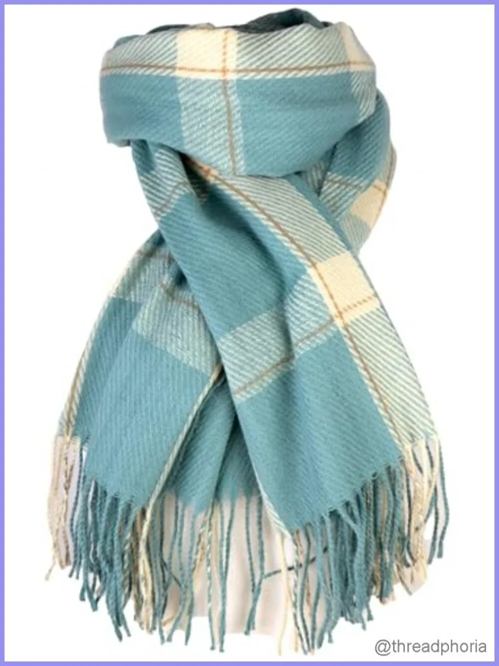 Plaid Cashmere Feel Scarf for Women Oversized Shawl Wrap